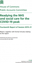 Readying the NHS and social care for the COVID-19 peak: Fourteenth Report of Session 2019–21: Report, together with formal minutes relating to the report